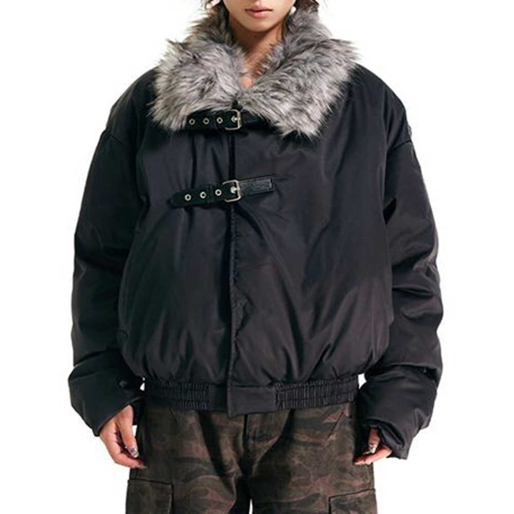 Street Fashion Men 2025 - 남성용 모피 인조 모피 캐주얼 코트,