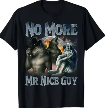 더 이상 착한 남자는 없다 웃긴 알파 울프 밈 언힌드  - Street Fashion For Short Guys 리뷰 및 가격