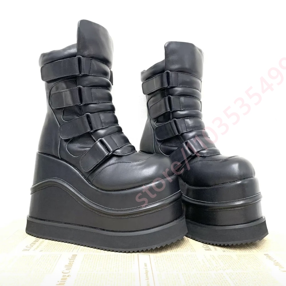 2026 패딩 플랫폼 앵클 부츠 2026 라운드 멀티  - Street Fashion Y2K 리뷰 및 가격